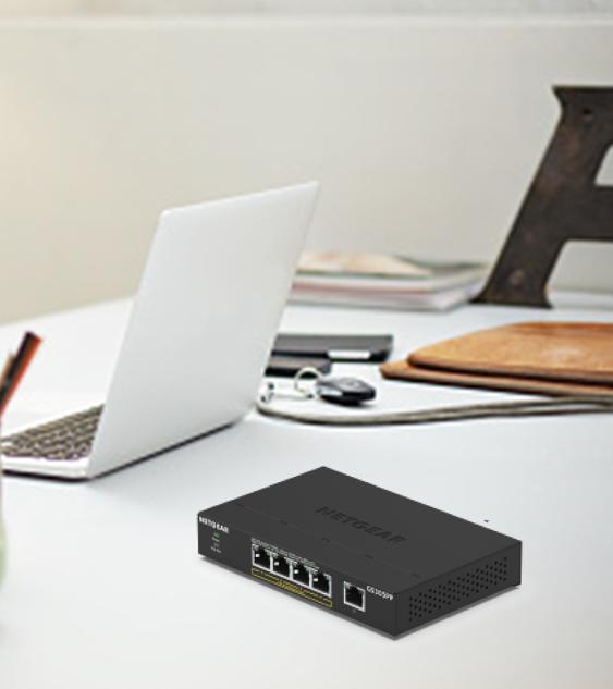 NETGEAR 5-Port Gigabit Ethernet Unmanaged PoE+ Essentials Switch